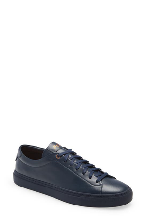 Good Man Brand -  EDGE LO TOP SNEAKER - NAVY / NAVY