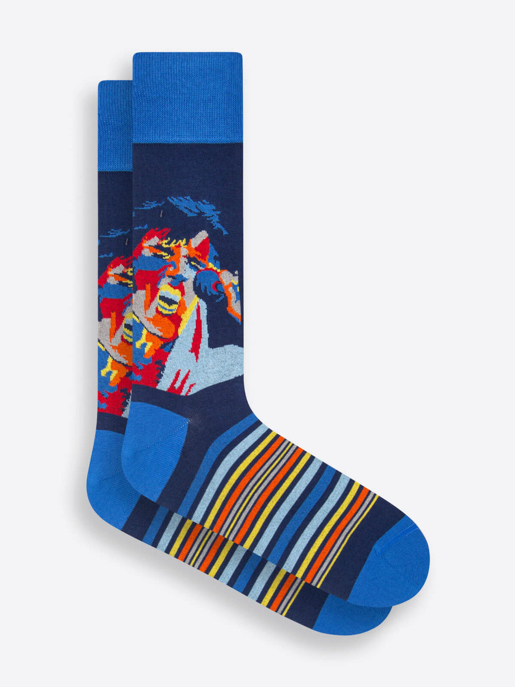 Bugatchi Socks - ELVIS MID-CALF SOCKS Navy