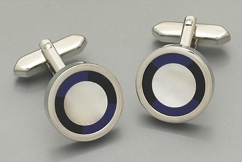 Cufflinks -3073 Mother of Pearl/Onyx