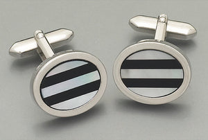 Cufflinks -3079 Mother of Pearl/Onyx