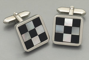 Cufflinks -3085 Mother of Pearl/Onyx