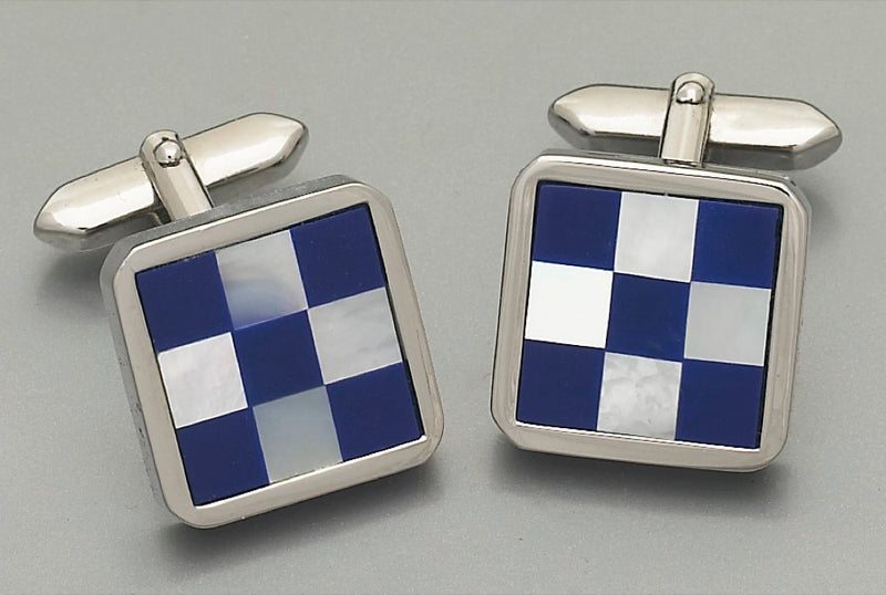 Cufflinks -3085 Mother of Pearl/Onyx