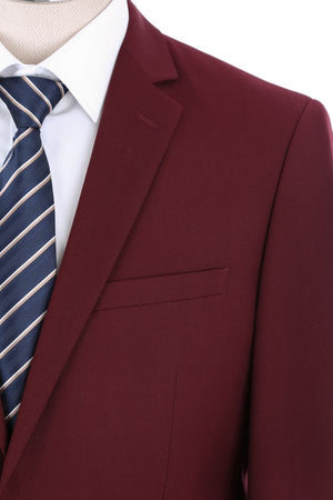 Renoir Burgundy Suit – Slim