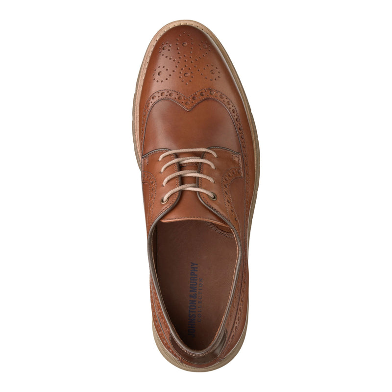 Johnston & Murphy - Men's Shoes Vaughn Longwing - Cognac - 24-2374