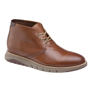 Johnston & Murphy - Men's Shoes Vaughn Plain Toe Chukka - Cognac - 24-2383