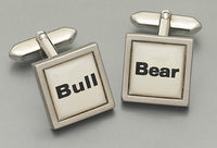 Cufflinks - Bull and Bear (words)