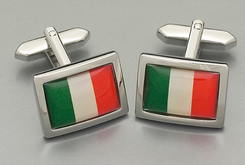 Cufflinks - Italian Flag