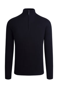 L/S - QUARTER ZIP MOCK NECK. 100% COTTON - Soft Neck