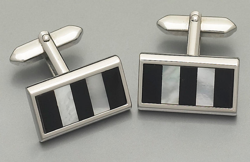 Cufflinks - 6934 Mother of Pearl/Onyx