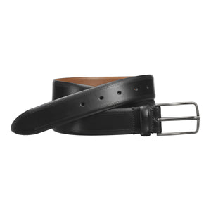 Johnston & Murphy Belt - Perfed Edge Embossed - Black - 75-7603