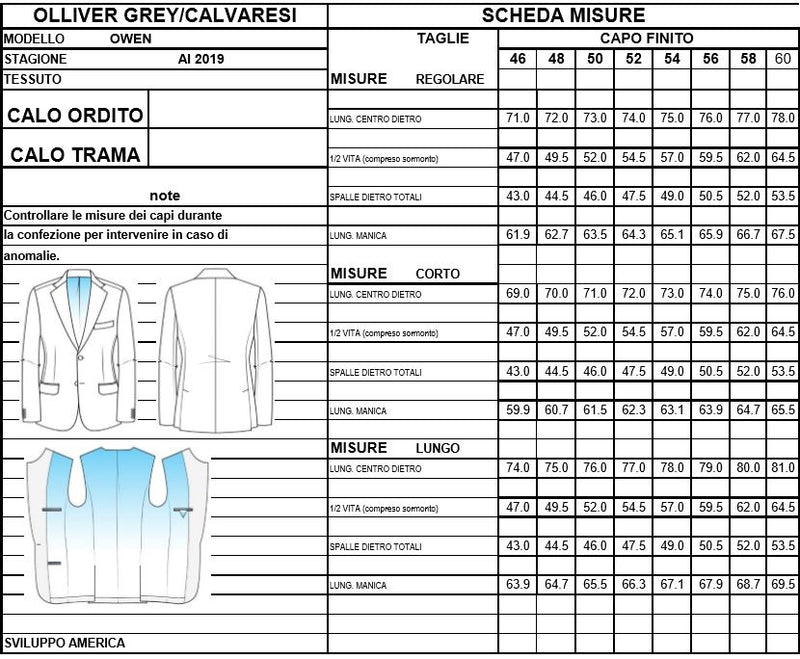 Calvaresi Wool Suit - Navy Made In Italy