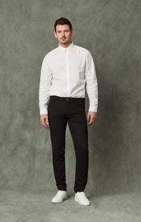 34 Heritage - Cool Slim Leg Pants in Black Fine Twill