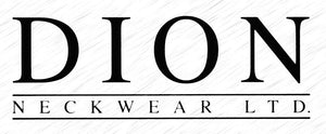 Dion Men's 100% Silk Neck Tie - Patterened - Silver/Black- BNWT