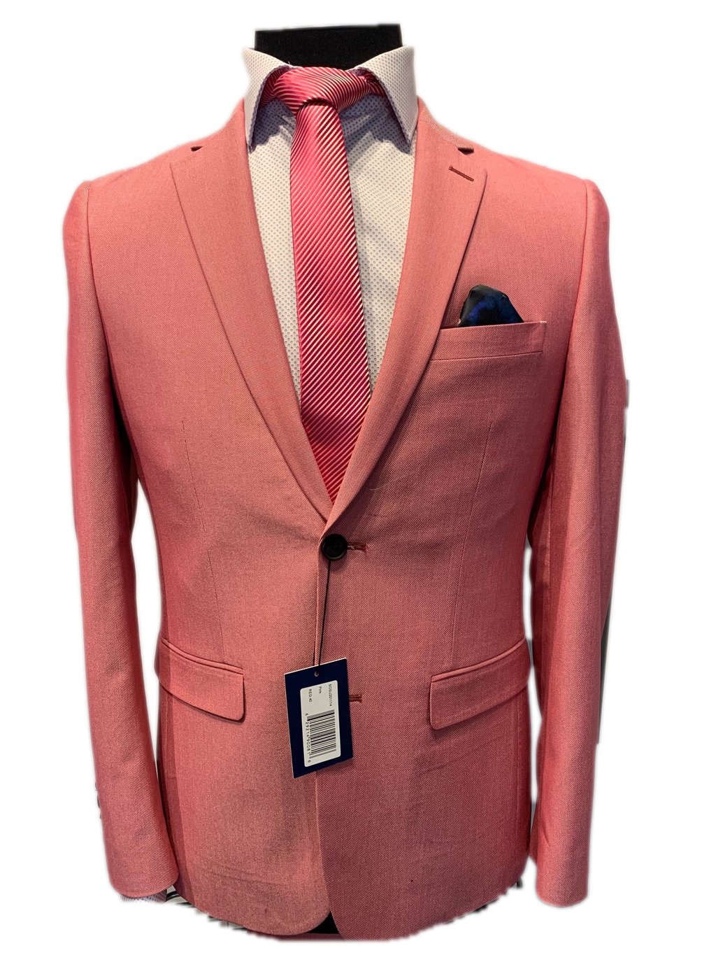 Soul of London Men's Suit - Pink