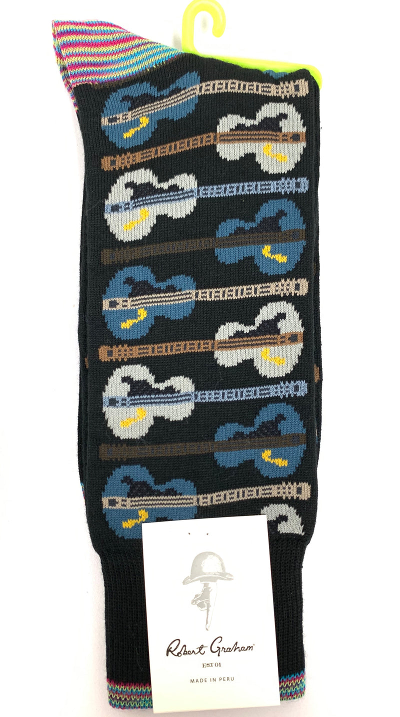 Robert Graham Socks - Lineup Black