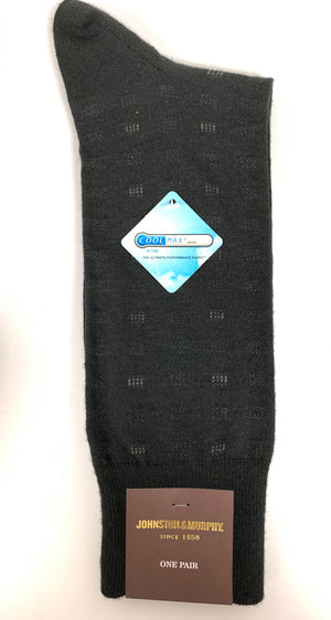 Johnston & Murphy Socks - Coolmax Black