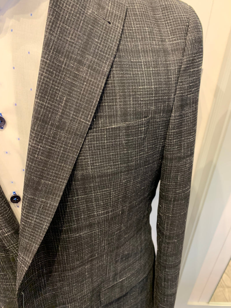 Jack Victor Men's Blazer -Black / Charcoal Check Mens Sports Jacket Made in Canada BNWT
