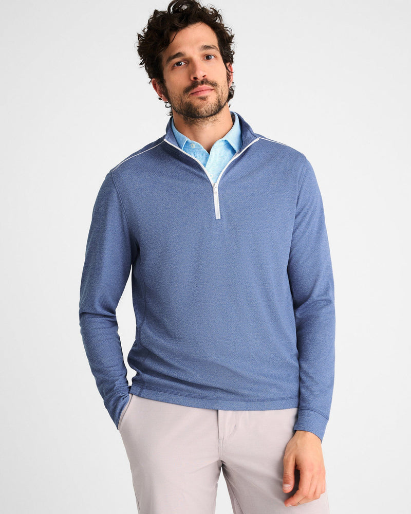 Johnnie-O - Wells PREP-FORMANCE 1/4 Zip Pullover - Lake