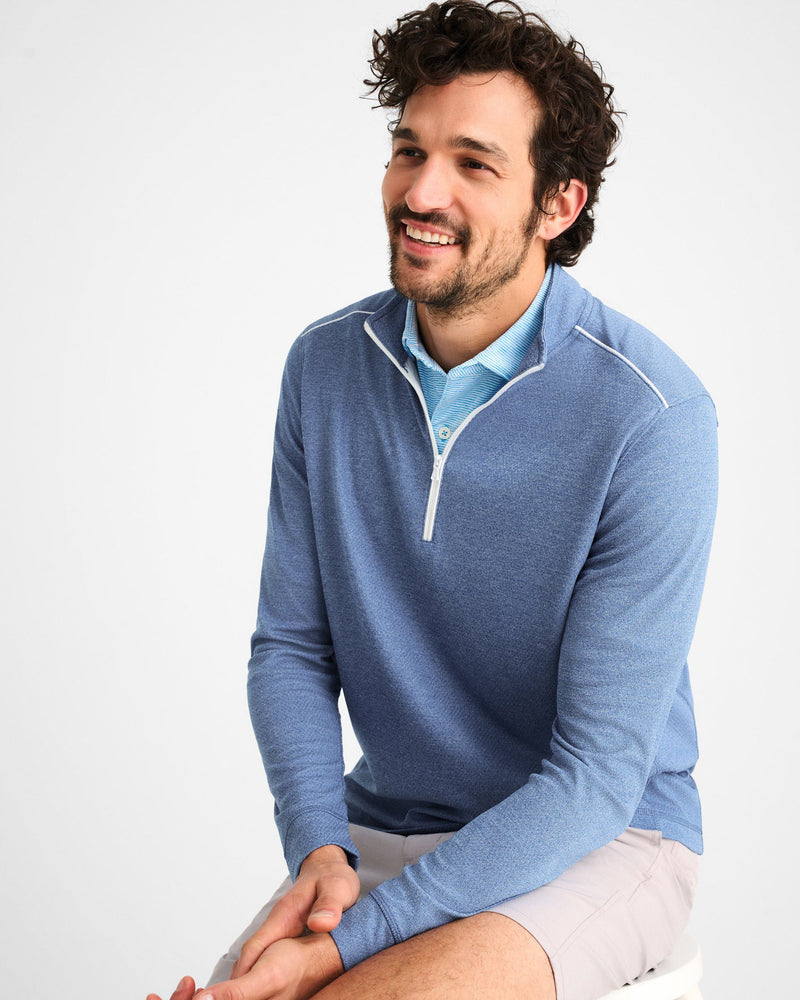 Johnnie-O - Wells PREP-FORMANCE 1/4 Zip Pullover - Lake