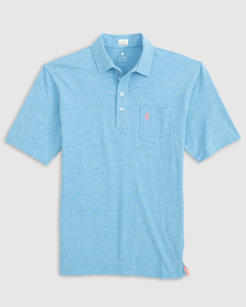Johnnie-O - Heathered Original Polo - Bondi Blue