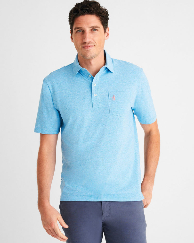 Johnnie-O - Heathered Original Polo - Bondi Blue
