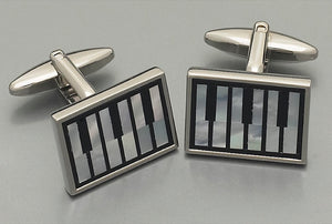 Cufflinks - L9935 Mother of Pearl/Onyx