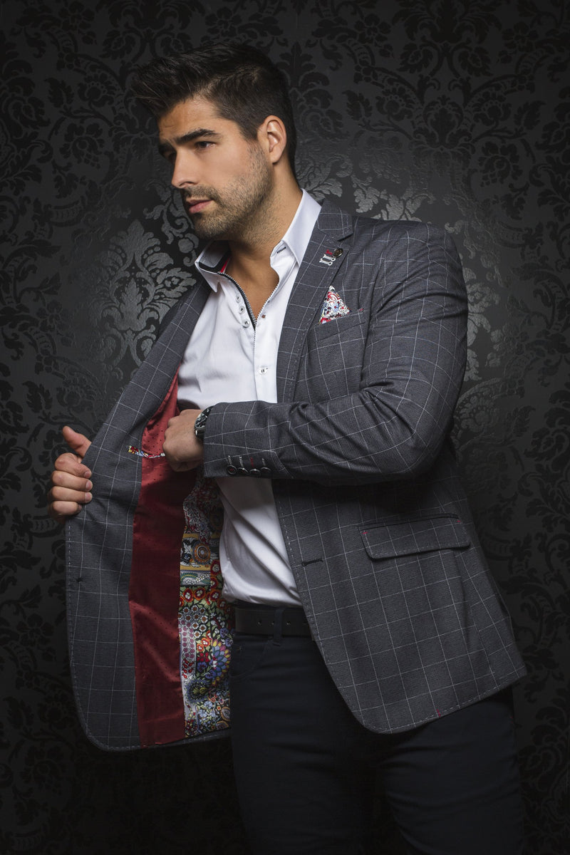 Au Noir Casual Men's Blazer - Marlon Black Sports Jacket