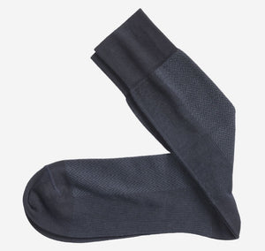 Johnston & Murphy Socks - Herringbone Navy