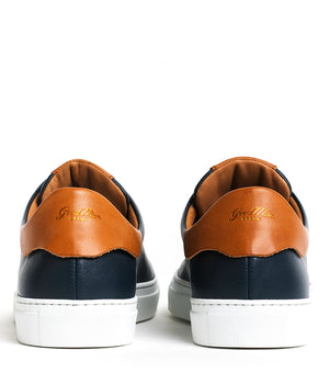 Good Man Brand - LEGEND LO TOP SNEAKER - NAVY / VACHETTA