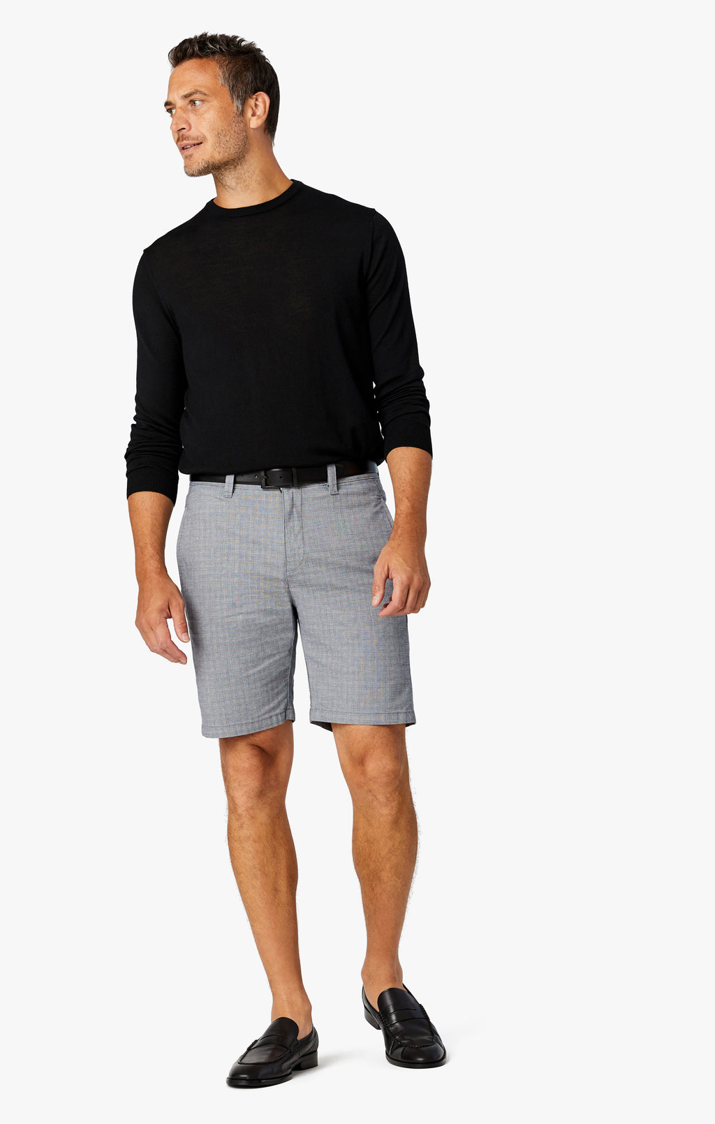 34 Heritage - Nevada Shorts - Light Grey Check