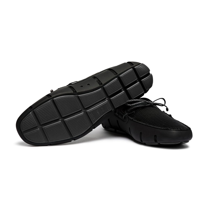 Swims - Braided Lace Loafer - Black Shoes