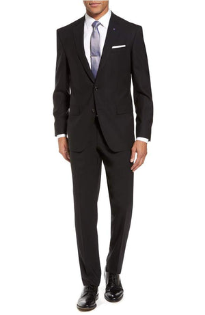 Ted Baker - Jay Trim Fit Solid Wool Suit - Black