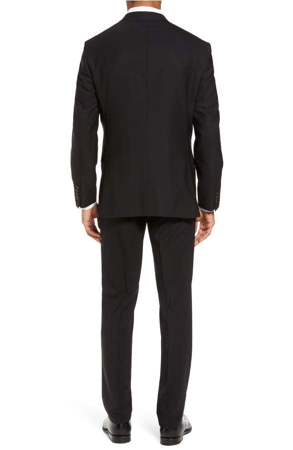 Ted Baker - Jay Trim Fit Solid Wool Suit - Black