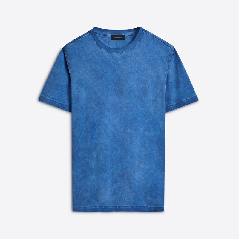 Bugatchi - Short Sleeve Crew Neck T-Shirt - Cobalt