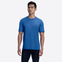 Bugatchi - Short Sleeve Crew Neck T-Shirt - Cobalt