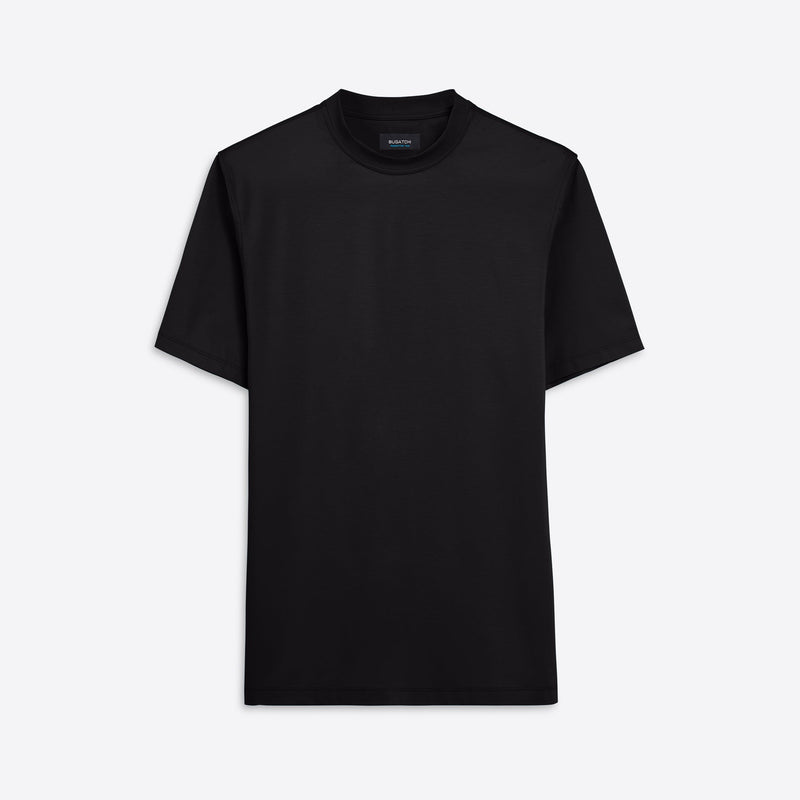 Rufus Solid OoohCotton® Short Sleeve Crew - Black