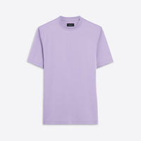 Bugatchi - Rufus Solid OoohCotton® Short Sleeve Crew - Lilac