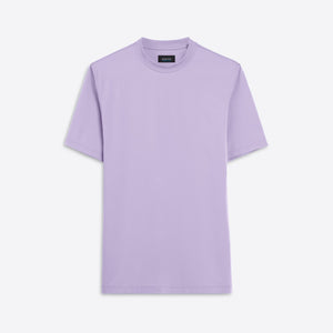 Bugatchi - Rufus Solid OoohCotton® Short Sleeve Crew - Lilac