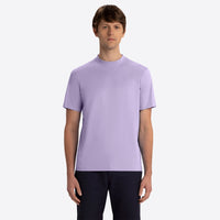 Bugatchi - Rufus Solid OoohCotton® Short Sleeve Crew - Lilac