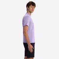 Bugatchi - Rufus Solid OoohCotton® Short Sleeve Crew - Lilac