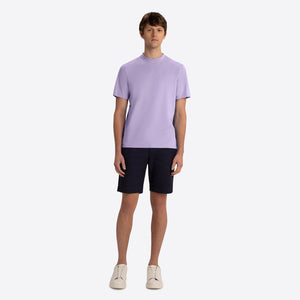 Bugatchi - Rufus Solid OoohCotton® Short Sleeve Crew - Lilac