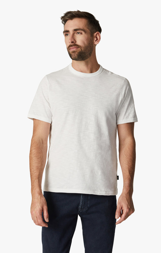 34 Heritage -  Slub Crew Neck T-Shirt - White