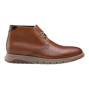 Johnston & Murphy - Men's Shoes Vaughn Plain Toe Chukka - Cognac - 24-2383