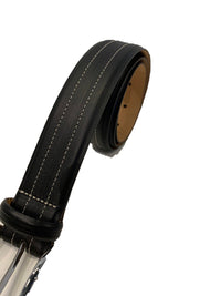 British Belt Company - Leather - Black/White Stitching