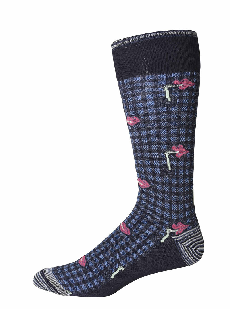 Robert Graham Socks - Buster Navy