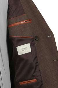 JAKAMEN - Brown Slim Fit Double Breasted Men's Suit