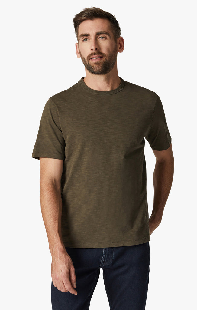 34 Heritage -  Slub Crew Neck T-Shirt - Wren