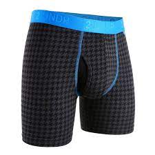 2UNDR Mens  Swing Shift Boxer Brief - Dog Tooth