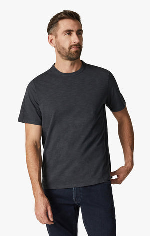 34 Heritage -  Slub Crew Neck T-Shirt - Dark Navy