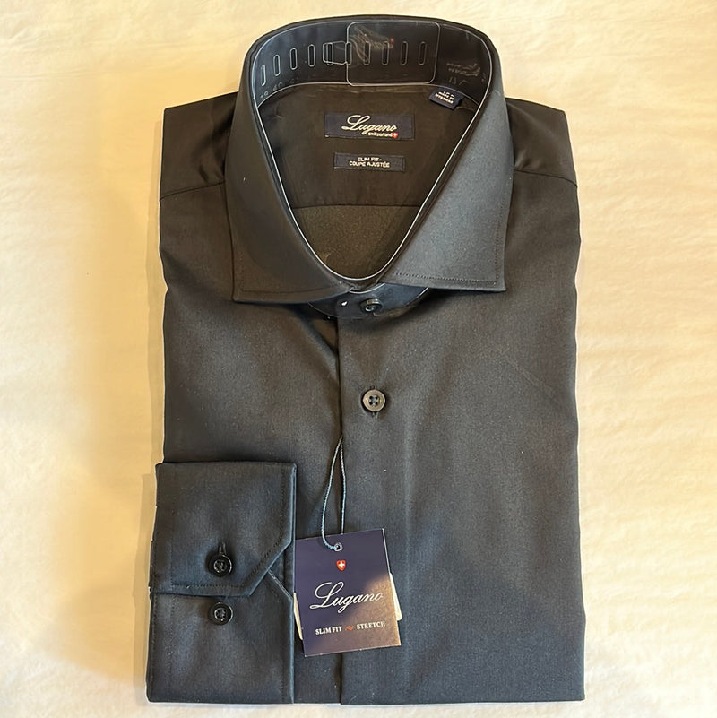 Lugano - Dress Shirt - Black